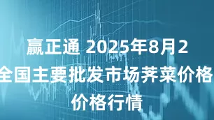 赢正通 2025年8月28日全国主要批发市场荠菜价格行情